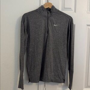 Nike Charcoal Gray Quarter-Zip Top